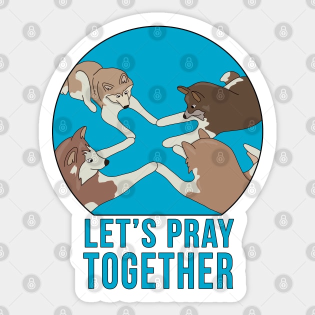 Let's Pray Together Sticker by DiegoCarvalho